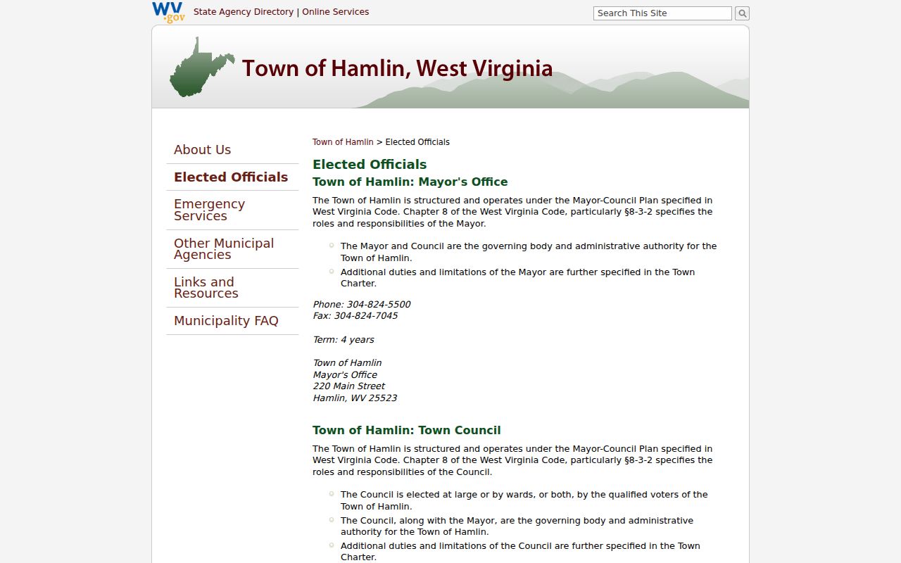 Hamlin court record municipal office