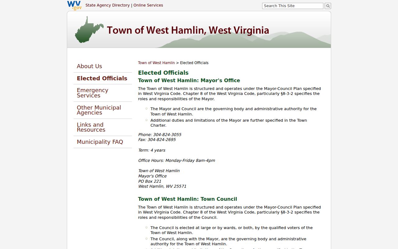 West Hamlin court docket municipal contact